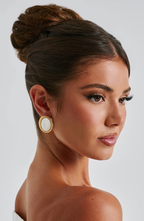 Pendientes Eloise - Marfil/Dorado