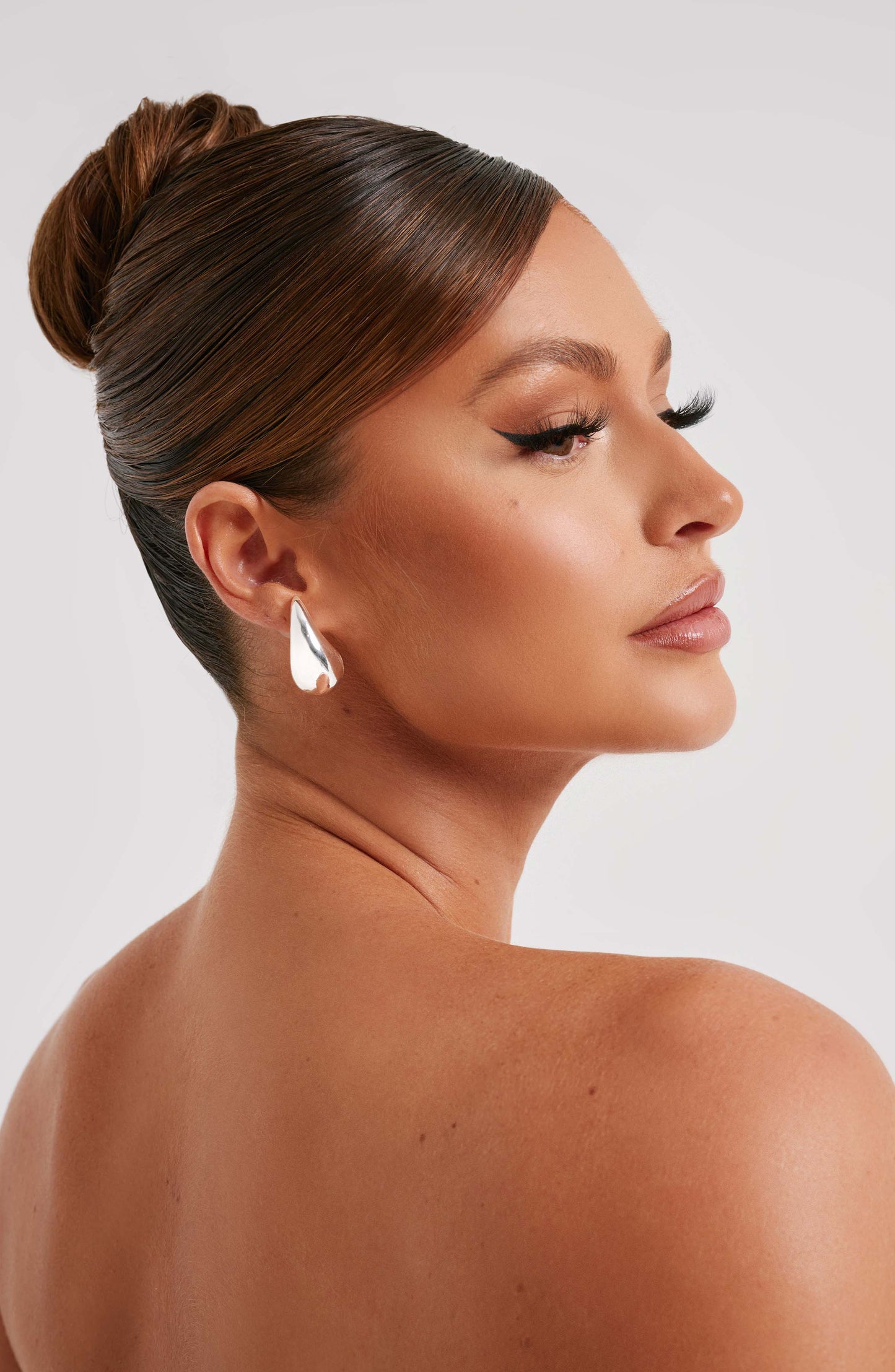 Pendientes  Fayth pequeños - Plata