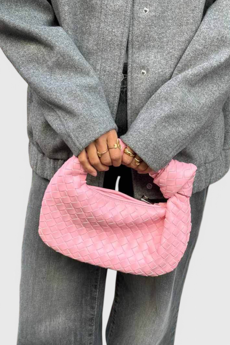 Bolso Satchel Mini Woven Sage